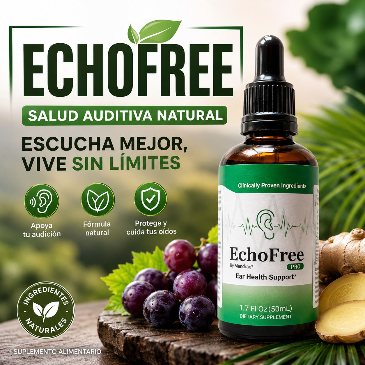 EchoFree gotas para el Oido