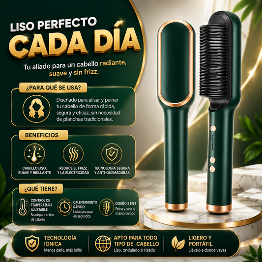 Plancha Cepillo Peine Alisador de Cabellos