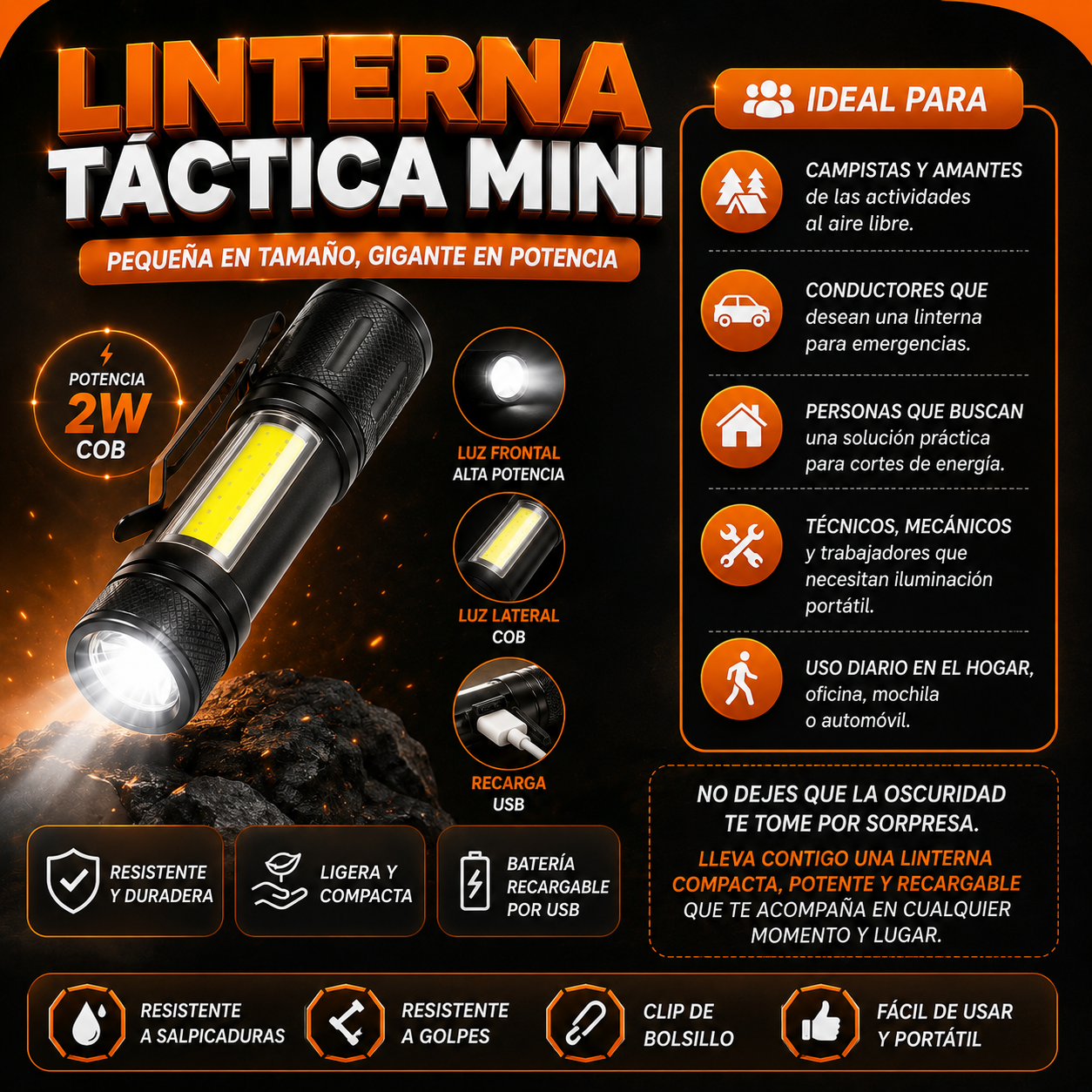 Linterna Táctica Mini
