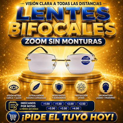 Lentes Bifocales Zoom Sin Monturas