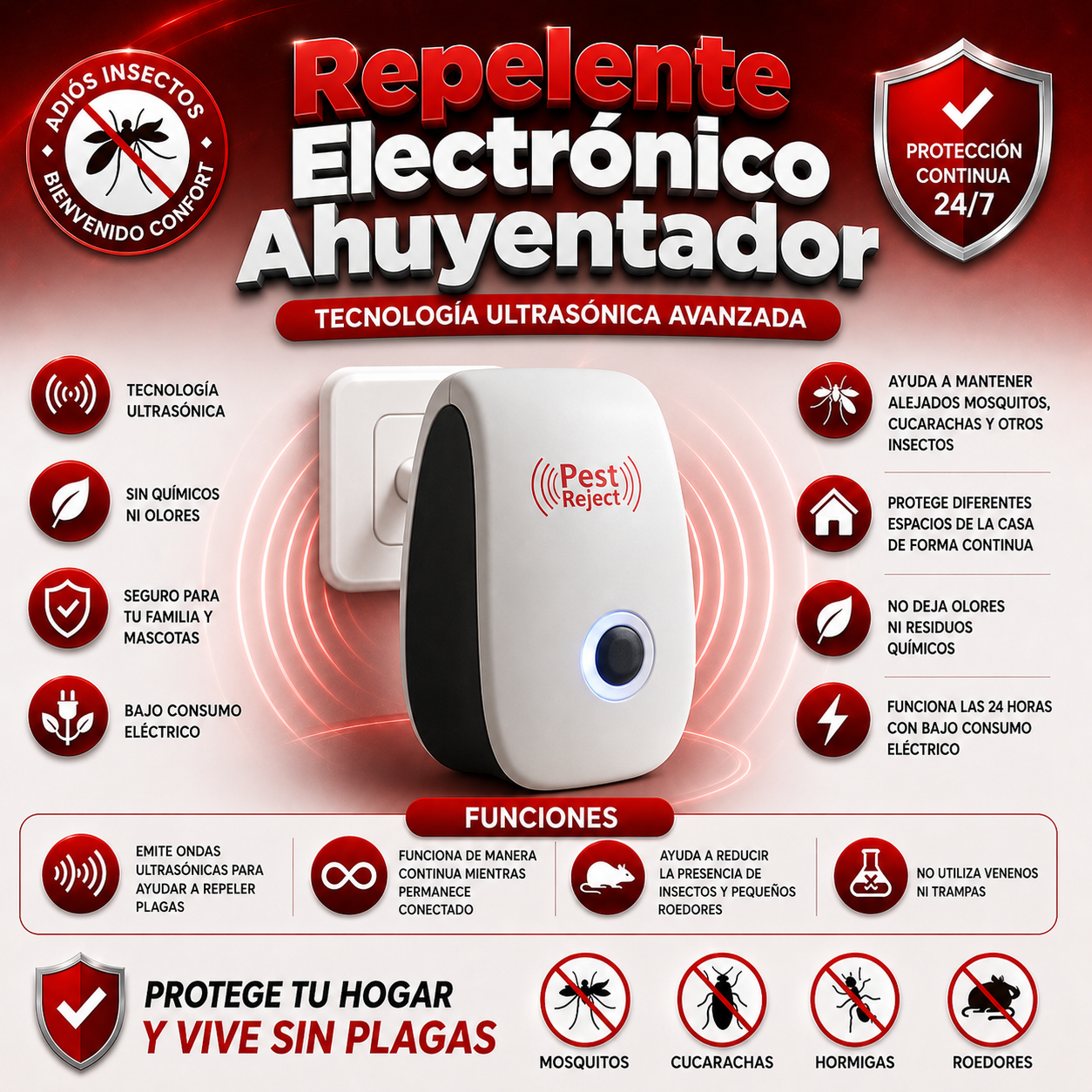 Repelente Electrónico Ahuyentador