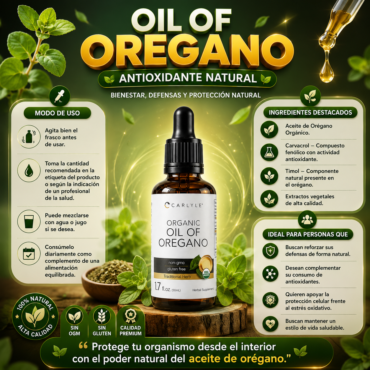 Oil of Oregano Antioxidante