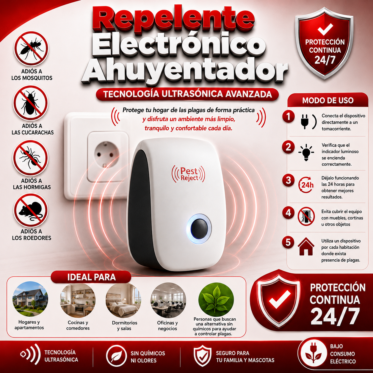 Repelente Electrónico Ahuyentador